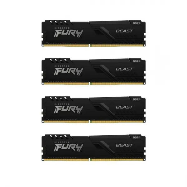 Комплект модулей памяти Kingston FURY Beast Black KF432C16BBK4/128 DDR4 128GB (Kit 4x32GB) 3200MHz купить с доставкой