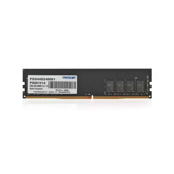 Модуль памяти PATRIOT Memory Signature PSD44G240081 DDR4 4GB 2400MHz купить с доставкой