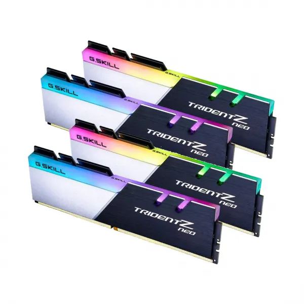 Комплект модулей памяти G.SKILL Trident Z Neo F4-3200C16Q-128GTZN DDR4 128GB (Kit 4x32GB) 3200MHz купить с доставкой