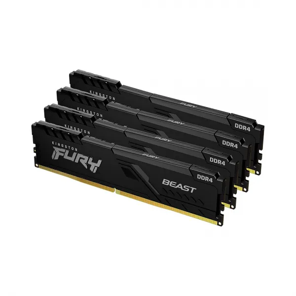 Комплект модулей памяти Kingston Fury Beast KF426C16BB1K4/64 DDR4 64GB (Kit 4x16GB) 2666MHz купить с доставкой