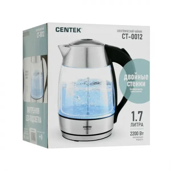 Чайник Centek CT-0012 стекло купить с доставкой