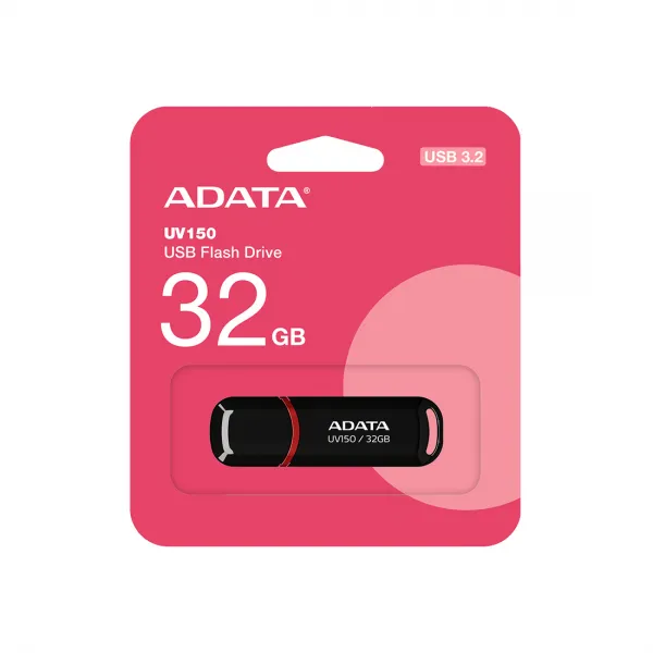 USB-накопитель ADATA AUV150-32G-RBK 32GB Черный купить с доставкой