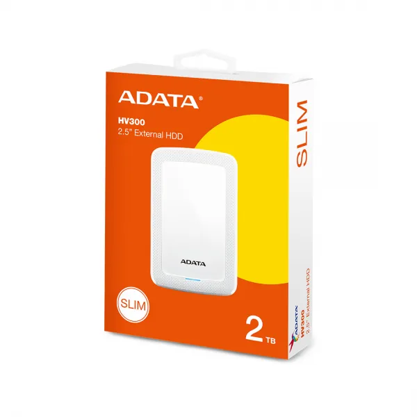 Внешний жёсткий диск ADATA HV300 2TB Белый купить с доставкой