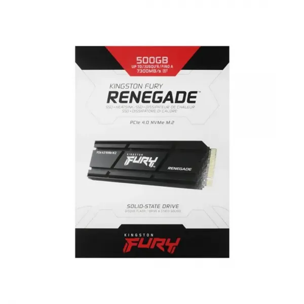 Твердотельный накопитель SSD Kingston FURY Renegade SFYRSK/500G M.2 NVMe PCIe 4.0 HeatSink купить с доставкой