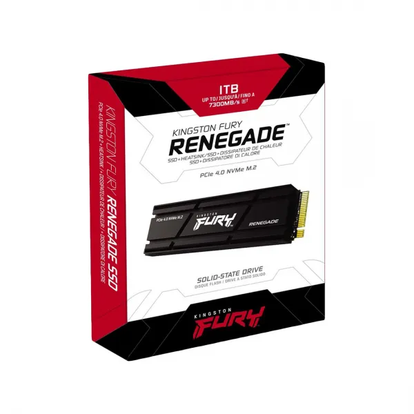 Твердотельный накопитель SSD Kingston FURY Renegade SFYRSK/1000G M.2 NVMe PCIe 4.0 HeatSink купить с доставкой