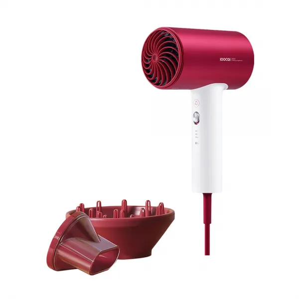 Фен для волос Soocas H5 Hair Dryer с диффузором Красный купить с доставкой