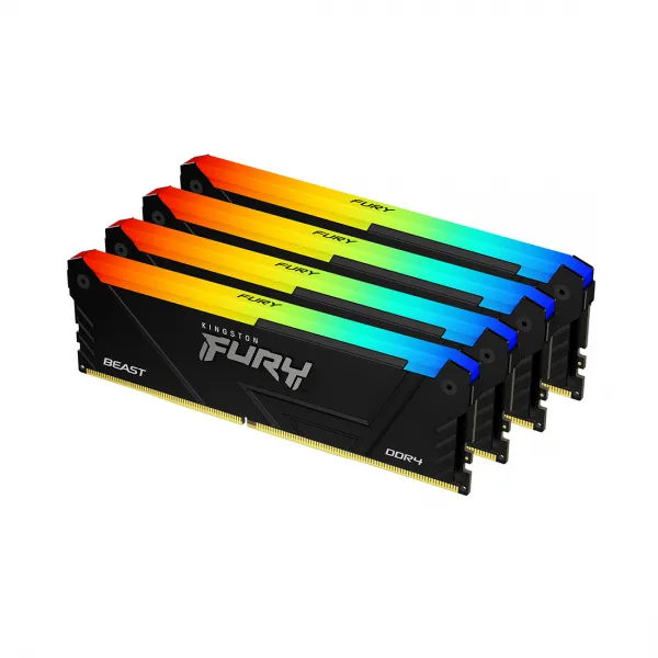 Комплект модулей памяти Kingston KF432C16BB12AK4/64 DDR4 64GB (Kit 4x16GB) купить с доставкой