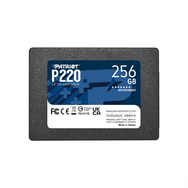 Твердотельный накопитель SSD Patriot P220 256GB SATA III купить с доставкой