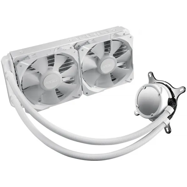 Водяное охлаждение CPU Asus ROG STRIX LC II 240 ARGB WE 120mm Liquid CPU Cooler, 2 x 12cm PWM Fan, ARGB WHITE EDITION купить с доставкой