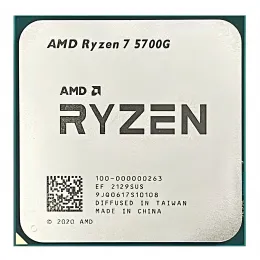 Процессор AMD Ryzen 7 5700G 3,8Гц (4,6ГГц Turbo) AM4, 7nm, 8/12/8, 4Mb L3 16Mb, 65W, with Wraith Stealth Cooler and Radeon™ Graphics, OEM