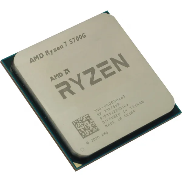 Процессор AMD Ryzen 7 5700G 3,8Гц (4,6ГГц Turbo) AM4, 7nm, 8/12/8, 4Mb L3 16Mb, 65W, with Wraith Stealth Cooler and Radeon™ Graphics, OEM купить с доставкой