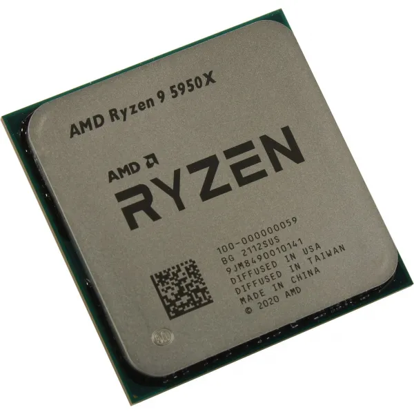 Процессор AMD Ryzen 9 5950X 3,4Гц (4,9ГГц Turbo) AM4, 7nm, 16/32, 3Mb L3 64Mb, 105W, OEM купить с доставкой