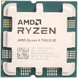 Процессор AMD Ryzen 9 7900X3D 4,4Гц (5,6ГГц Turbo) 12-ядер 24-потока, 12MB L2, 128MB L3, 120W, AM5 100-100000909WOF