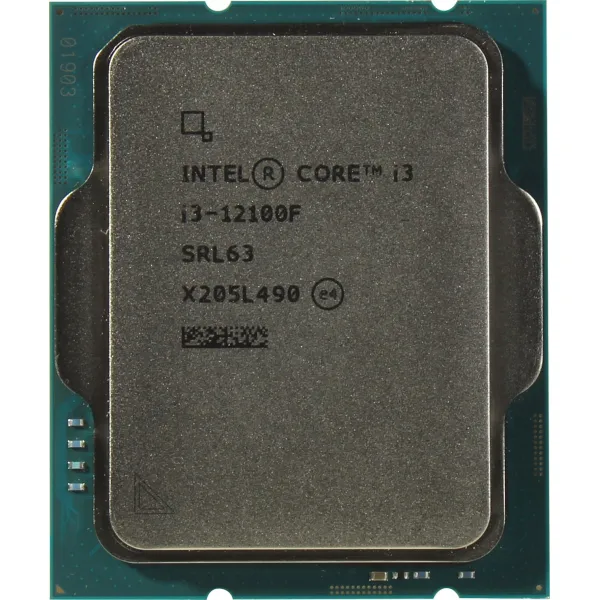 CPU Intel Core i3-12100F Base 3,3GHz(EC), Performance 4,3GHz(PC), Max Turbo 4,3GHz, Cache 12Mb, 4/8 Adler Lake, Base TDP 58W, Turbo TDP 89W, FCLGA1700 w/o cooler, OEM (CM8071504651013) купить с доставкой