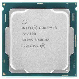 Процессор Intel Core i3 8100 3,6 GHz 6Mb 4/4 Core Coffe Lake 65W FCLGA1151 Tray