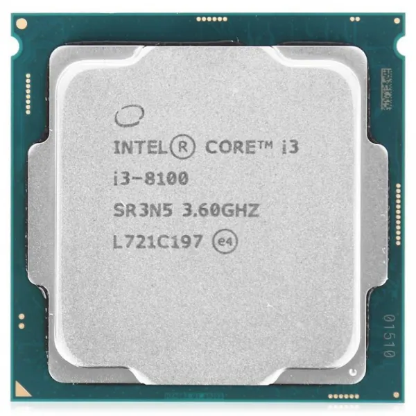 Процессор Intel Core i3 8100 3,6 GHz 6Mb 4/4 Core Coffe Lake 65W FCLGA1151 Tray купить с доставкой