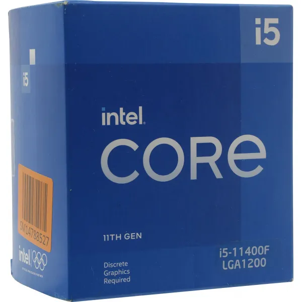 CPU Intel Core i5-11400F 2,6GHz (4,4GHz) 12Mb 6/12 Rocket Lake 65W FCLGA1200 with Cooler BOX (BX8070811400F) купить с доставкой