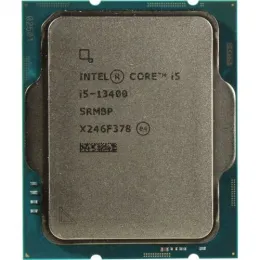 Процессор Intel Core i5-13400 Base 1,8GHz(EC), Performance 2,5GHz(PC), Max Turbo 4,6GHz, Cache 20Mb, 10/16 Raptor Lake, UHD-графика Intel® 730, Base TDP 65W, Turbo TDP 154W, FCLGA1700 w/o cooler, OEM (CM8071505093004)