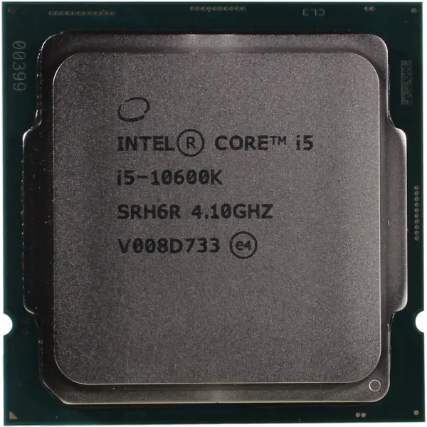 CPU Intel Core i5-10600K 4,1GHz (4,8GHz) 12Mb 6/12 Comet Lake Intel® UHD 630 125W FCLGA1200 Tray (CM8070104282134)  купить с доставкой