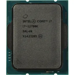 CPU Intel Core i7-12700K Base 2,7GHz(EC), Performance 3,6GHz(PC), Turbo 3,8GHz, Max Turbo 5,0GHz, Cache 25Mb, 12/20 Adler Lake Intel® UHD 770, Base TDP 125W, Turbo TDP 190W, FCLGA1700 w/o cooler, OEM (CM8071504553828)