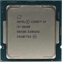 CPU Intel Core i3 10100 3,6GHz (4,3GHz) 6Mb 4/8 Core Comet Lake Intel® UHD 630 65W FCLGA1200 Tray (CM8070104291317)