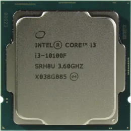 CPU Intel Core i3-10100F 3,6GHz (4,3GHz) 6Mb 4/8 Core Comet Lake 65W FCLGA1200 BOX with Cooler (BX8070110100F)