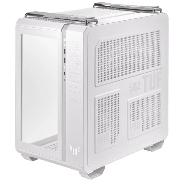 Корпус ASUS GT502 TUF GAMING CASE TEMPERED GLASS WHITE ATX/micro ATX/mITX. WHITE EDITION GT502/WHT/TG (90DC0093-B09010) купить с доставкой