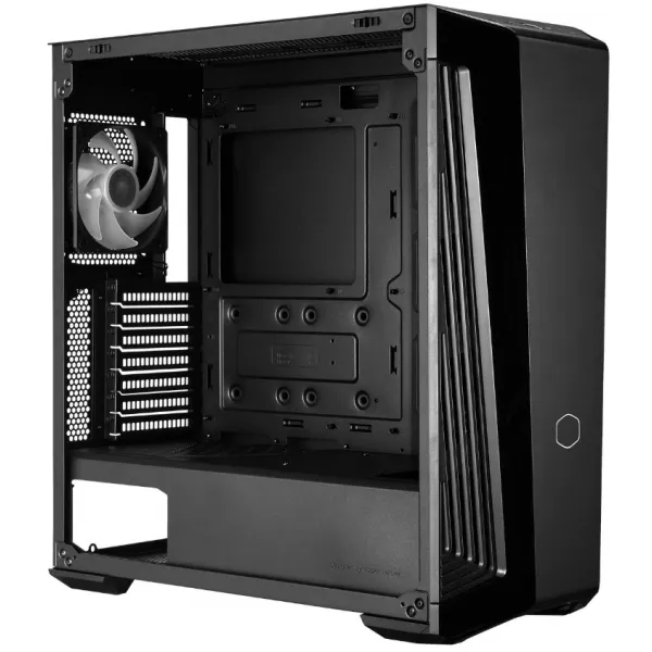 Корпус Cooler Master MasterBox 540 (MB540-KGNN-S00), ATX/mATX/Mini-ITX, 7 cлотов расширения, 6 отсеков для дисков x 3.5"(2.5"), 2xUSB 3.2, предустановленный вентилятор 1х120мм ARGB сзади, Без Б/П, Цвет: Черный купить с доставкой