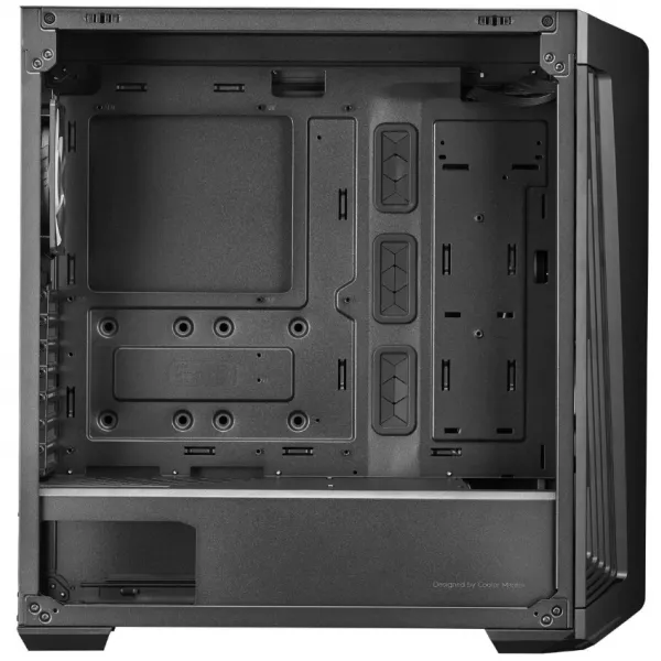 Корпус Cooler Master MasterBox 540 (MB540-KGNN-S00), ATX/mATX/Mini-ITX, 7 cлотов расширения, 6 отсеков для дисков x 3.5"(2.5"), 2xUSB 3.2, предустановленный вентилятор 1х120мм ARGB сзади, Без Б/П, Цвет: Черный купить с доставкой