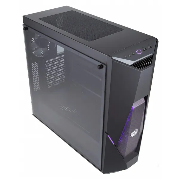 Корпус CoolerMaster MasterBox K500 ARGB (MCB-K500D-KGNN-S02), ATX/mATX/Mini-ITX, 7 cлотов расширения, 6 отсеков для дисков x 3.5"/2.5", 2xUSB 3.2, предустановленный вентилятор 2x120мм ARGB спереди, 1x120 мм сзади, Без Б/П, Цвет: Черный купить с доставкой