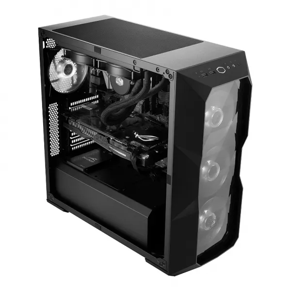 Корпус CoolerMaster MasterBox TD500L (MCB-D500L-KANN-S00) ATX/mATX/Mini-ITX 2xUSB3.0 Без Б/П Черный купить с доставкой