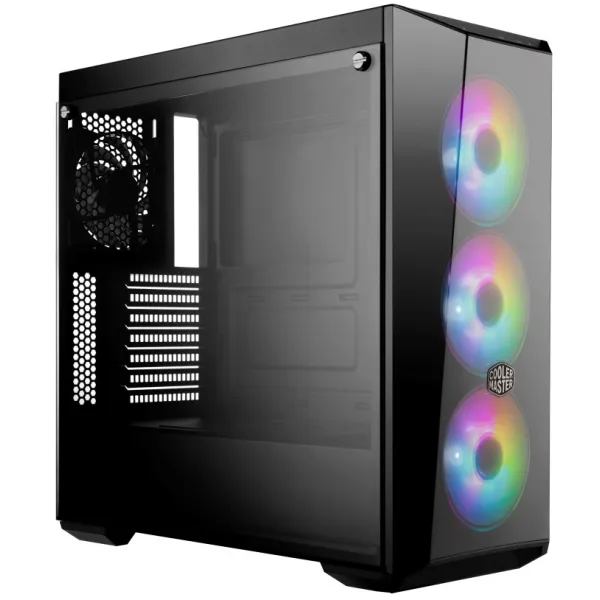 Корпус CoolerMaster MasterBox  LITE 5 ARGB (MCW-L5S3-KGNN-05), ATX/mATX/Mini-ITX, 7 cлот расширения, 2 отсека для дисков x 3.5"(2.5"), 2xUSB 3.2, предустановленный вентилятор сзади 120мм x3, спереди 120мм x3 Черный. с контроллером ARGB купить с доставкой