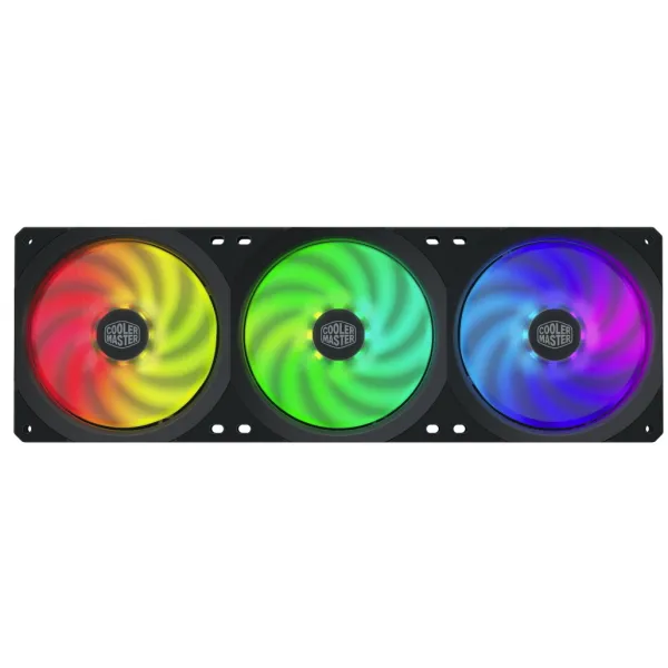 Вентилятор для корпуса CoolerMaster MasterFan SF360R 3x120mm 4 pin RGB MFX-B2D3-18NPA-R1 купить с доставкой