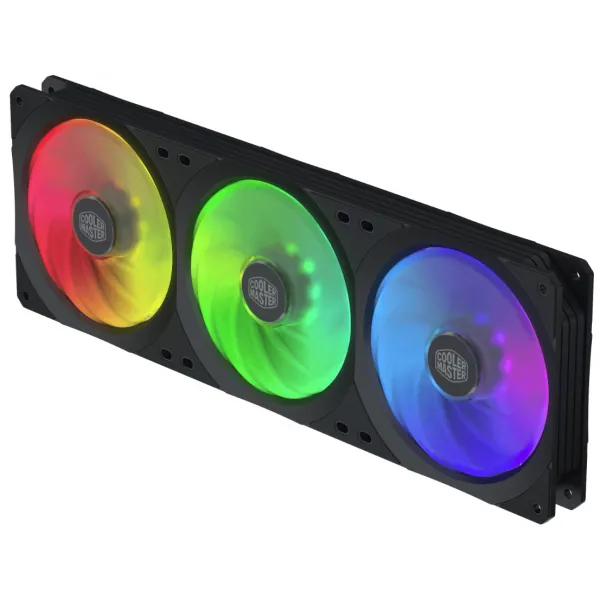 Вентилятор для корпуса CoolerMaster MasterFan SF360R 3x120mm 4 pin RGB MFX-B2D3-18NPA-R1 купить с доставкой