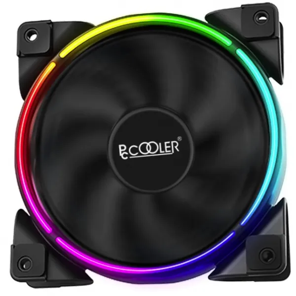 Вентилятор для корпуса PCCooler CORONA 3-IN-1 FRGB KIT 3x(120x120x25mm) 1000-2000 ± 10% RPM 68 CFM Black купить с доставкой