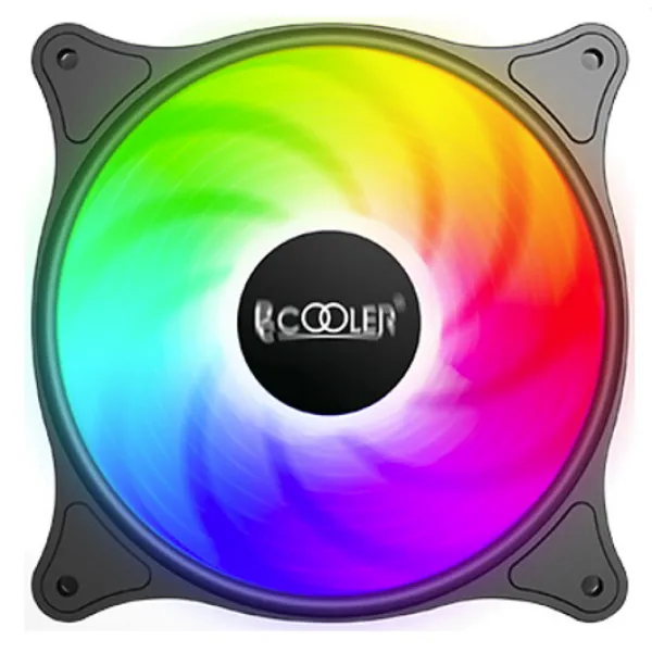 Вентилятор для корпуса PCCooler FX-120-3 LED (SRGB статическое свечение всей палитры) 120x120x25mm 1200 RPM 31,68 CFM Black купить с доставкой