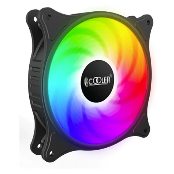 Вентилятор для корпуса PCCooler FX-120-3 LED (SRGB статическое свечение всей палитры) 120x120x25mm 1200 RPM 31,68 CFM Black купить с доставкой