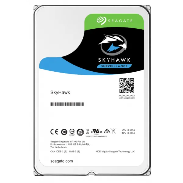 Жесткий диск для видеонаблюдения 6Tb Seagate Surveillance SkyHawk SATA 6G3.5 5400rpm 256Mb ST6000VX001 купить с доставкой