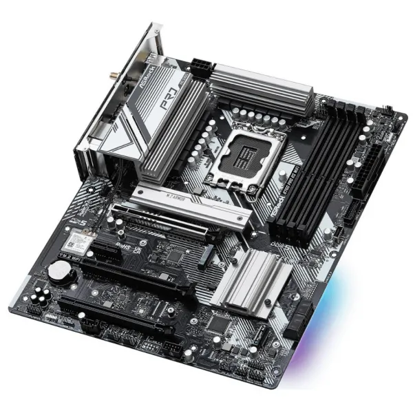 Материнская плата ASRock B760 PRO RS WIFILGA1700 4xDDR5 4xSATA RAID 2xM.2 HDMI DP eDP ATX купить с доставкой