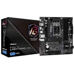 Материнская плата ASRock B760M PG LIGHTNING/D4 LGA1700 4xDDR4 4xSATA 2xM.2 HDMI DP mATX