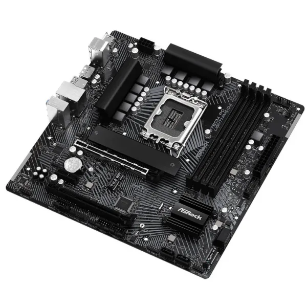 Материнская плата ASRock B760M PG LIGHTNING/D4 LGA1700 4xDDR4 4xSATA 2xM.2 HDMI DP mATX купить с доставкой