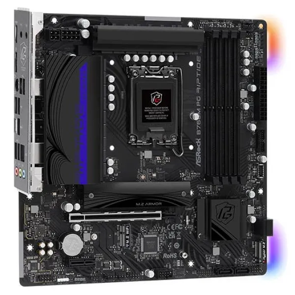 Материнская плата ASRock B760M PG RIPTIDE LGA1700 4xDDR5 4xSATA RAID 2xM.2 HDMI DP mATX купить с доставкой