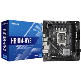 Материнская плата ASRock H610M-HVS LGA1700 2xDDR4 4xSATA D-Sub HDMI mATX