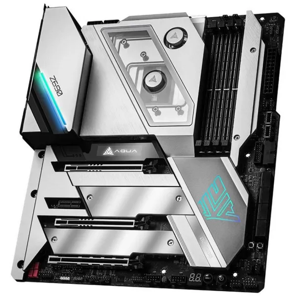 Материнская плата ASRock Z690 AQUA OC LGA1700 2xDDR5 6xSATA 3xM.2 HDMI 2xThunderbolt Type-C EATX купить с доставкой