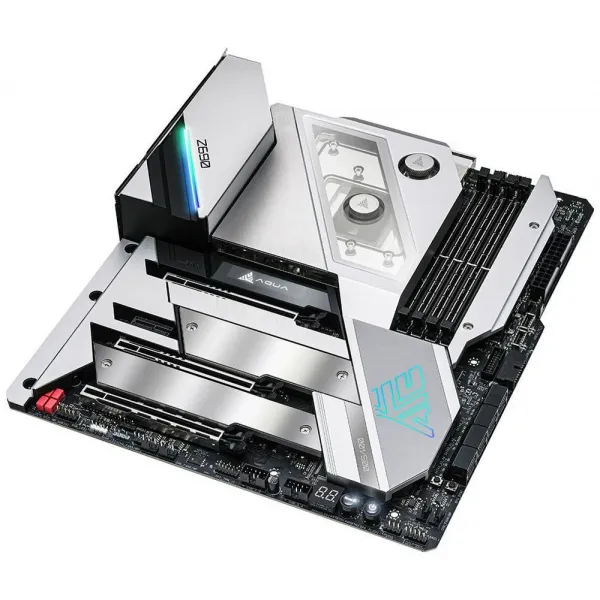 Материнская плата ASRock Z690 AQUA OC LGA1700 2xDDR5 6xSATA 3xM.2 HDMI 2xThunderbolt Type-C EATX купить с доставкой