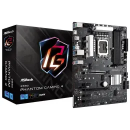 Материнская плата ASRock Z690 PHANTOM GAMING 4 LGA1700 4xDDR4 4xSATA RAID 3xM.2 HDMI ATX