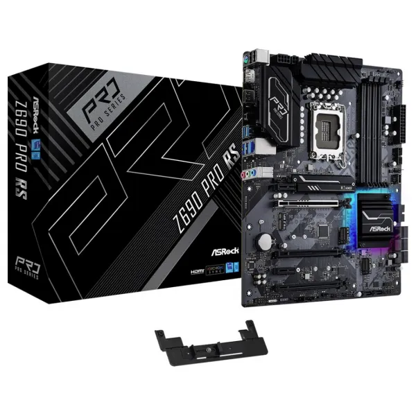 Материнская плата ASRock Z690 PRO RS LGA1700 4xDDR4 8xSATA 3xM.2 HDMI DP ATX купить с доставкой