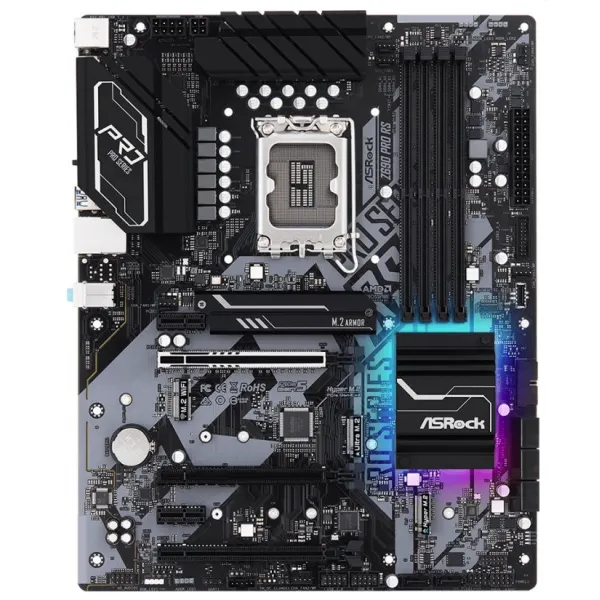 Материнская плата ASRock Z690 PRO RS LGA1700 4xDDR4 8xSATA 3xM.2 HDMI DP ATX купить с доставкой