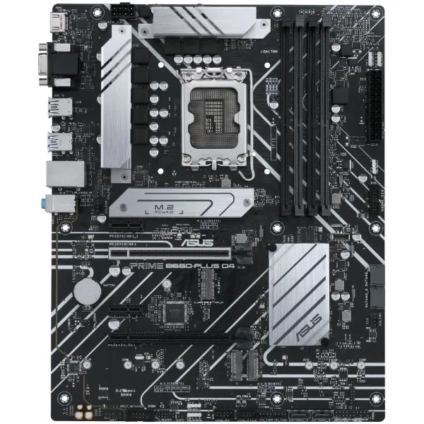 Материнская плата ASUS PRIME B660-PLUS D4, LGA1700 4xDDR4 4xSATA3 3xM.2 RAID D-Sub HDMI DP ATX купить с доставкой