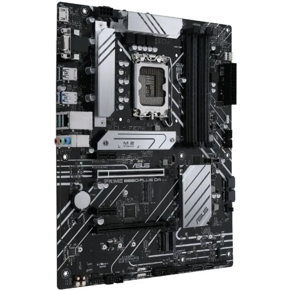 Материнская плата ASUS PRIME B660-PLUS D4, LGA1700 4xDDR4 4xSATA3 3xM.2 RAID D-Sub HDMI DP ATX купить с доставкой